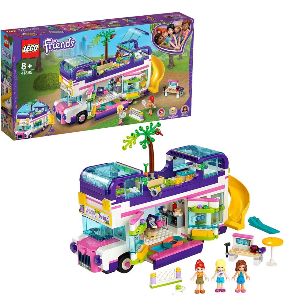 LEGO Friends Il Bus dell'Amicizia con Piscina e Scivolo